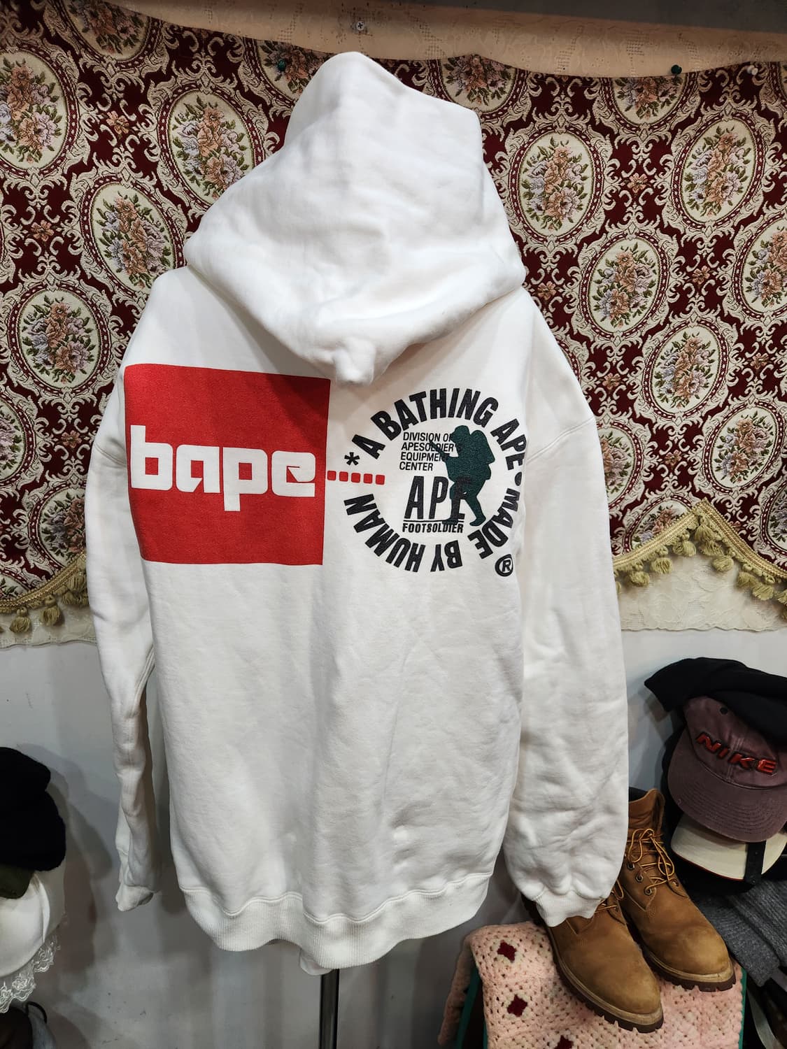 베이프 00s 풋숄저 헤비 스웻 후드 집업 점퍼 상품이미지10