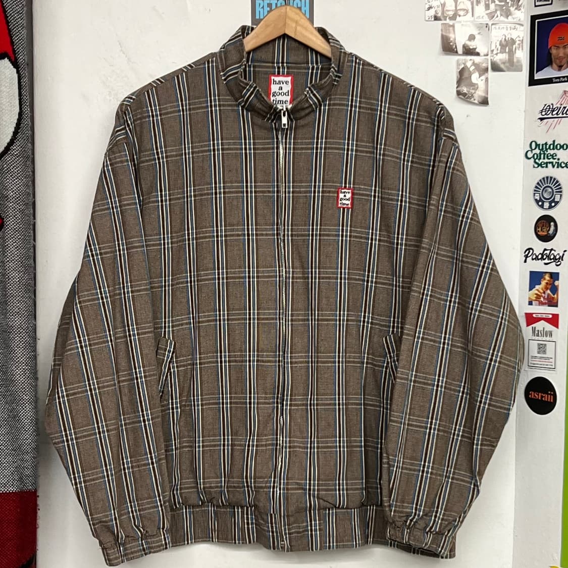 해버굿타임 체크 스윙탑 자켓 상품이미지1