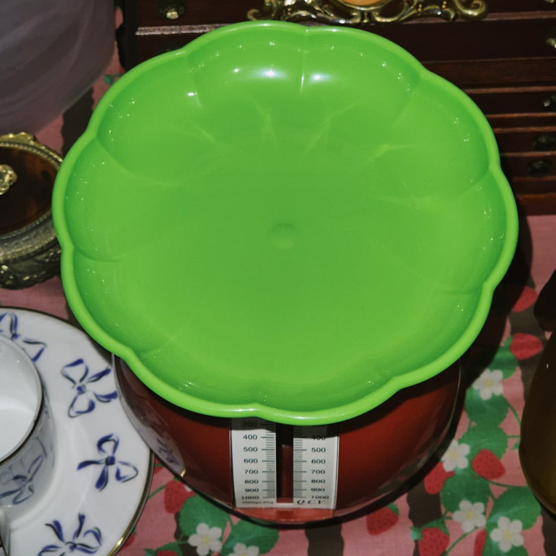 80s 일본 레트로 사과 수동 키친 저울 상품이미지8