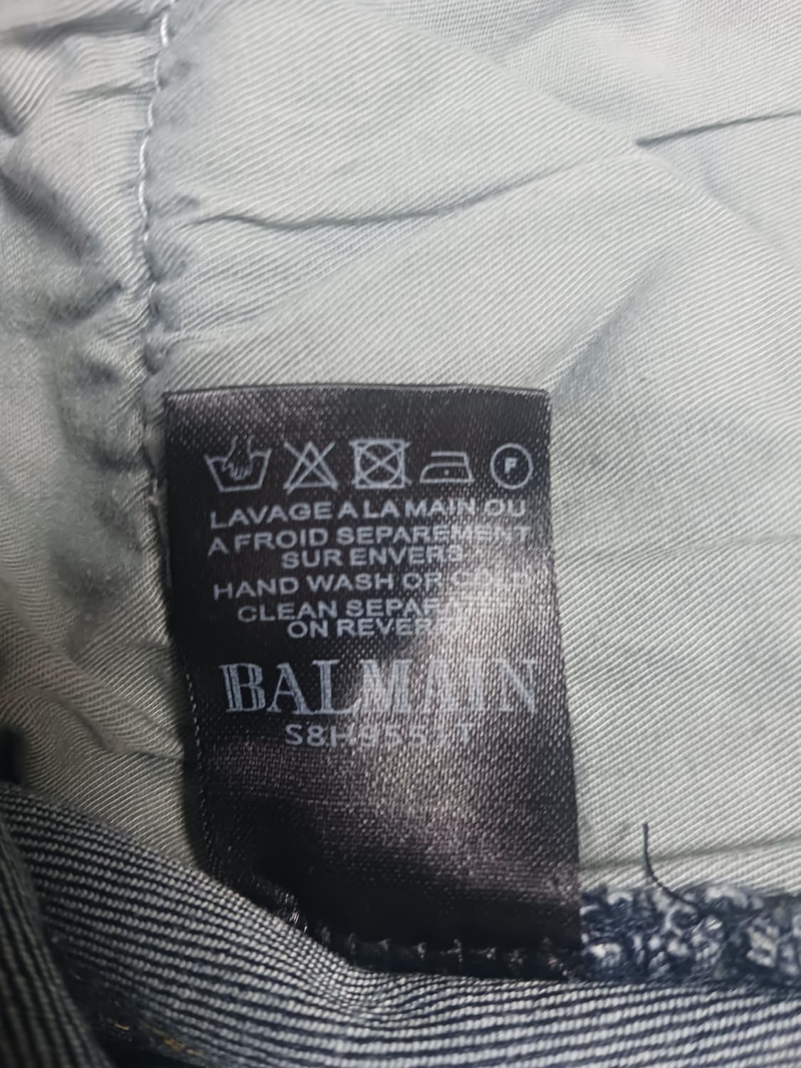 [30] 발망 디스 래더패치 바이커진 청바지 상품이미지10