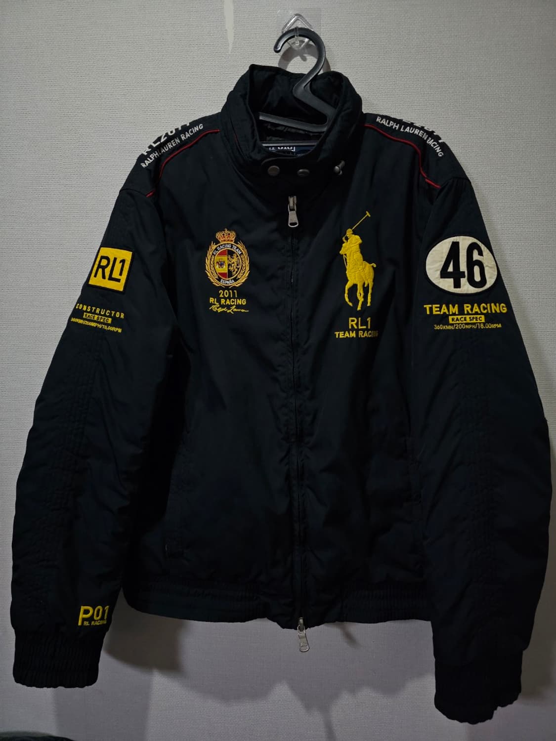 폴로 POLO 랄프로렌 빅포니 스페인 레이싱 팀 봄버 자켓 100/L 상품이미지1