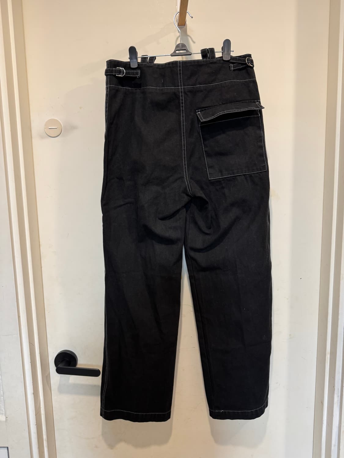 더일마 스티치 블랙 팬츠 상품이미지2