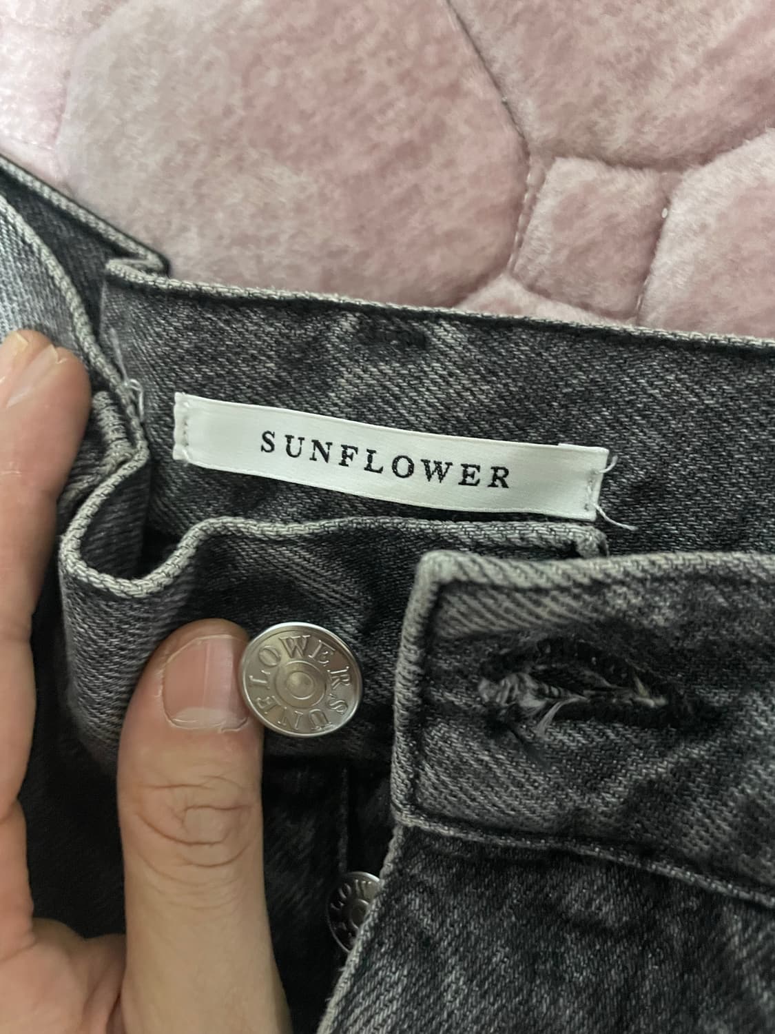 (30사이즈)선플라워 와이드 트위스트 데님 판매해요 상품이미지3