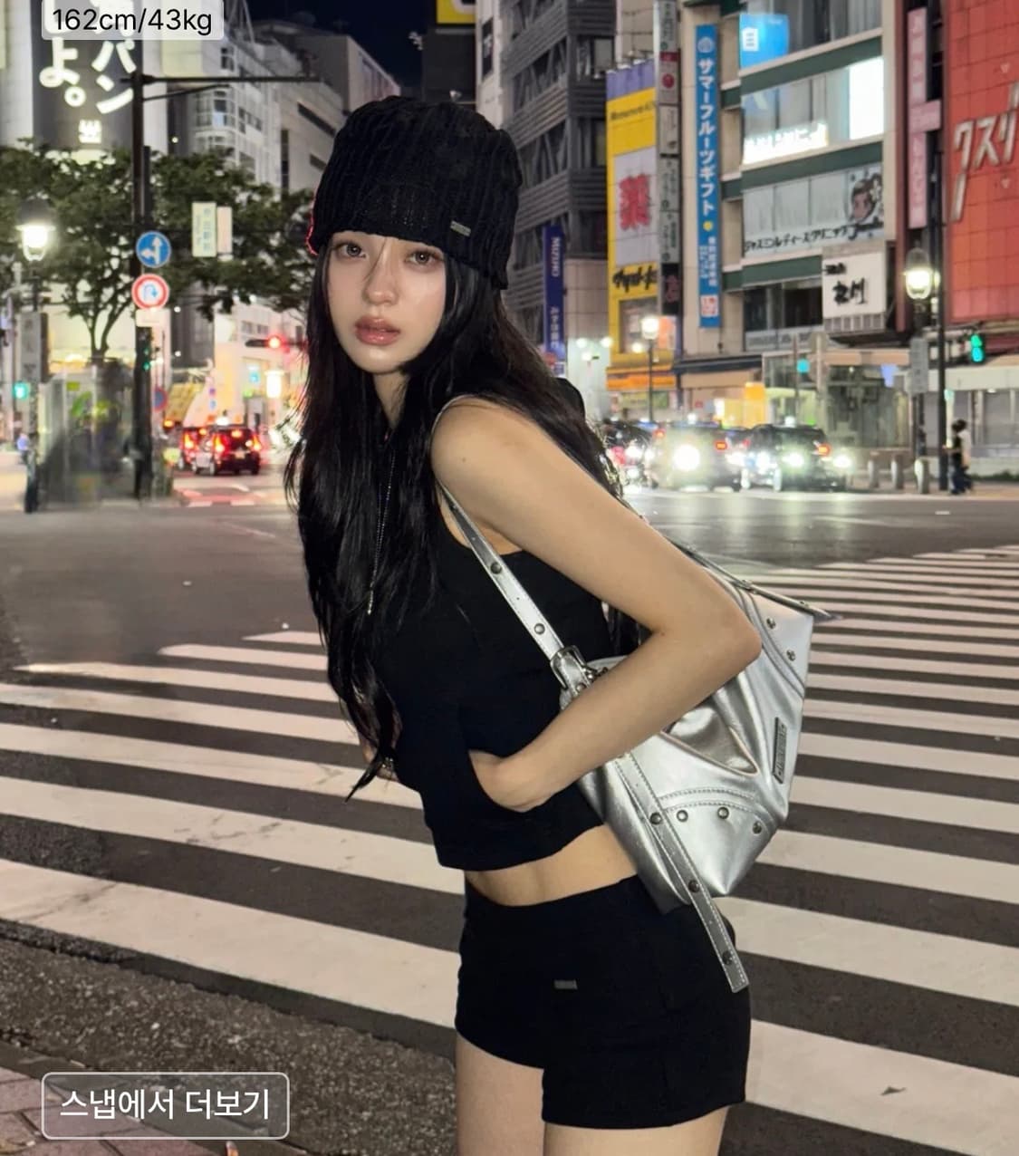 카키포인트 실버 숄더백 상품이미지4