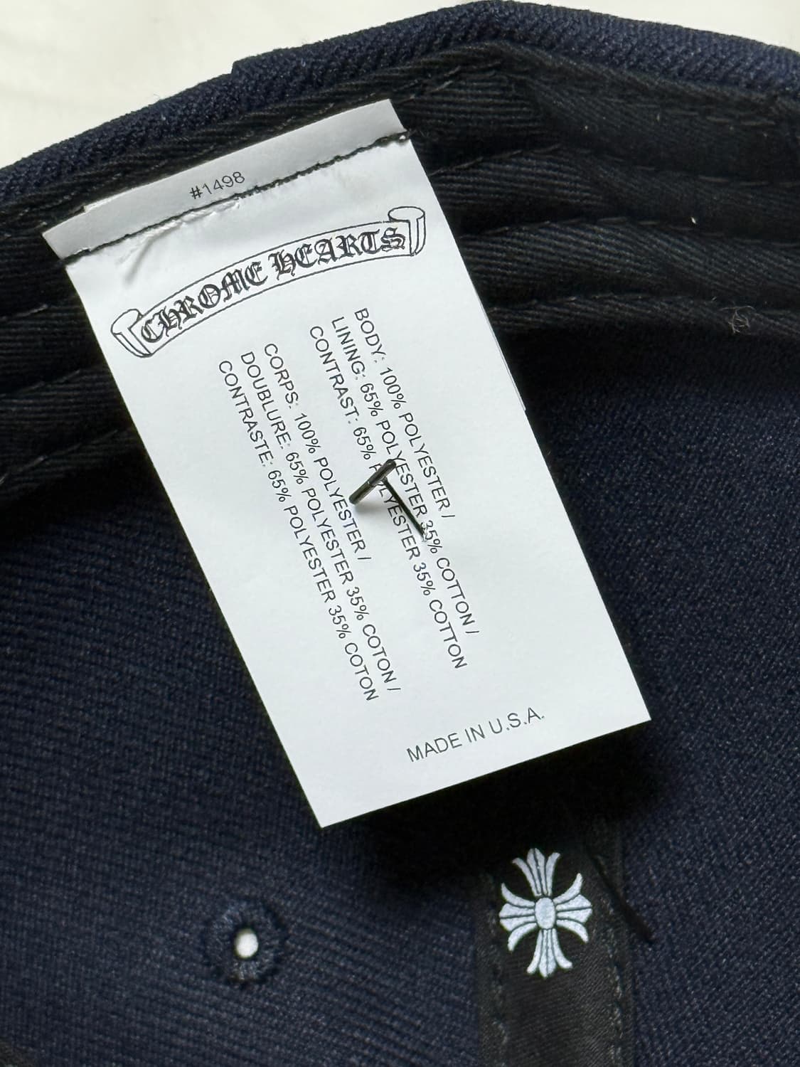 크롬하츠 베이스볼 볼캡 네이비 레드 상품이미지4