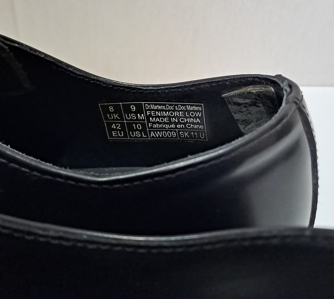 (택포) 닥터마틴 페니모어 로우 블랙 로퍼 UK8 B353 상품이미지6
