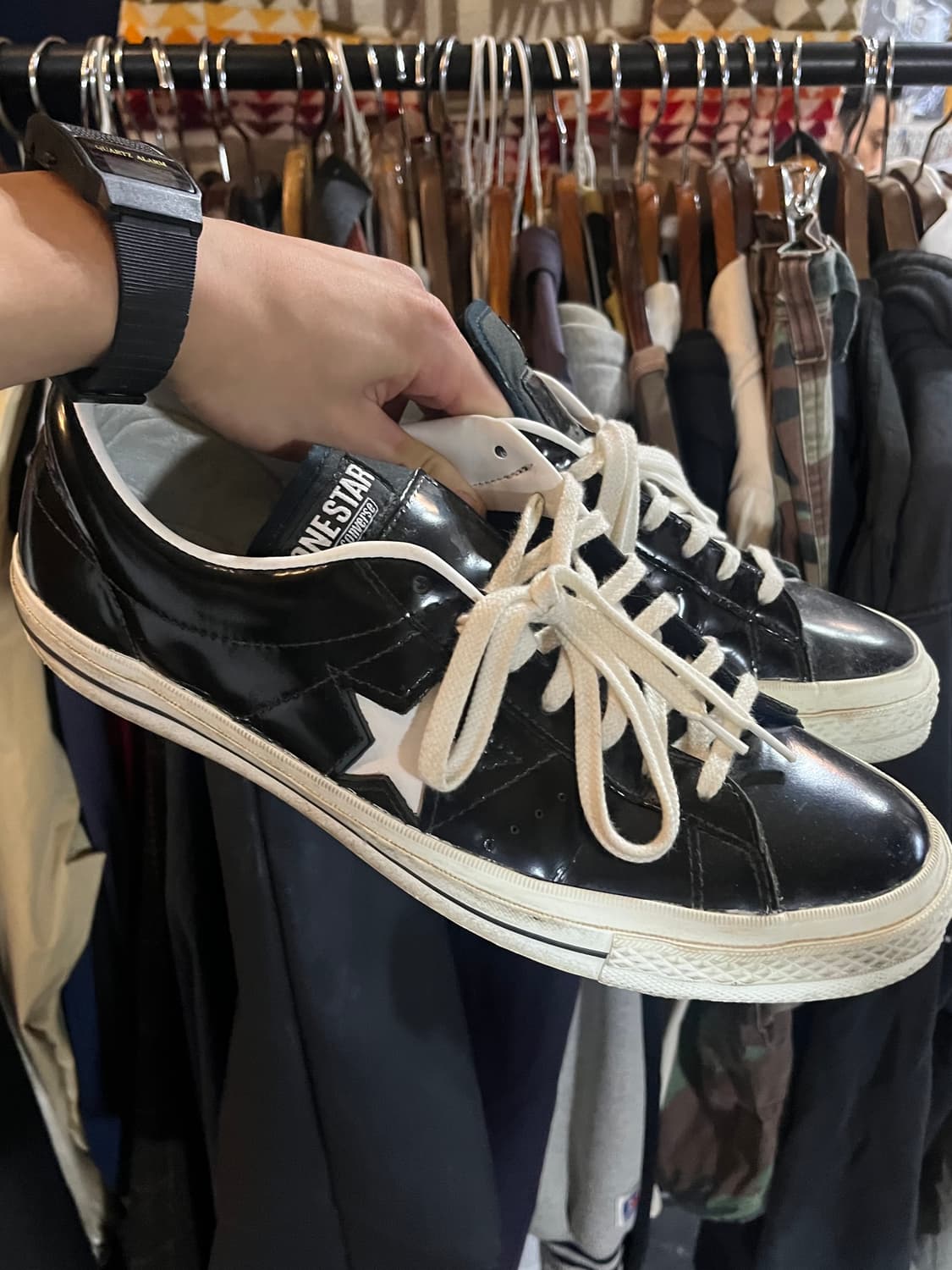 Converse One Star Ox HanByeol Black 300 상품이미지2