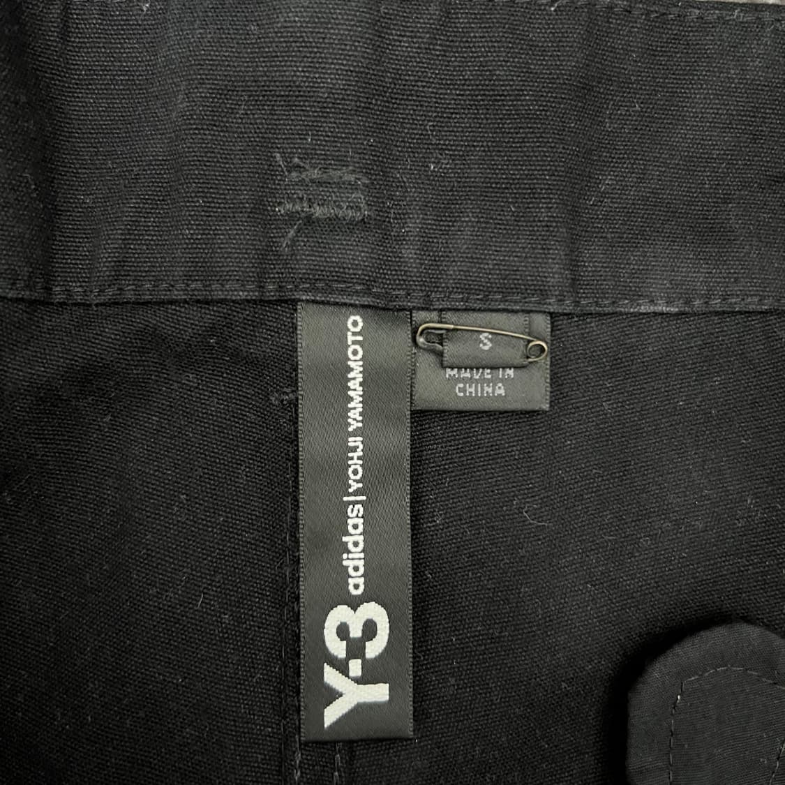 Y-3 블랙 코튼 캔버스 와이드 벌룬 워크 팬츠 상품이미지6