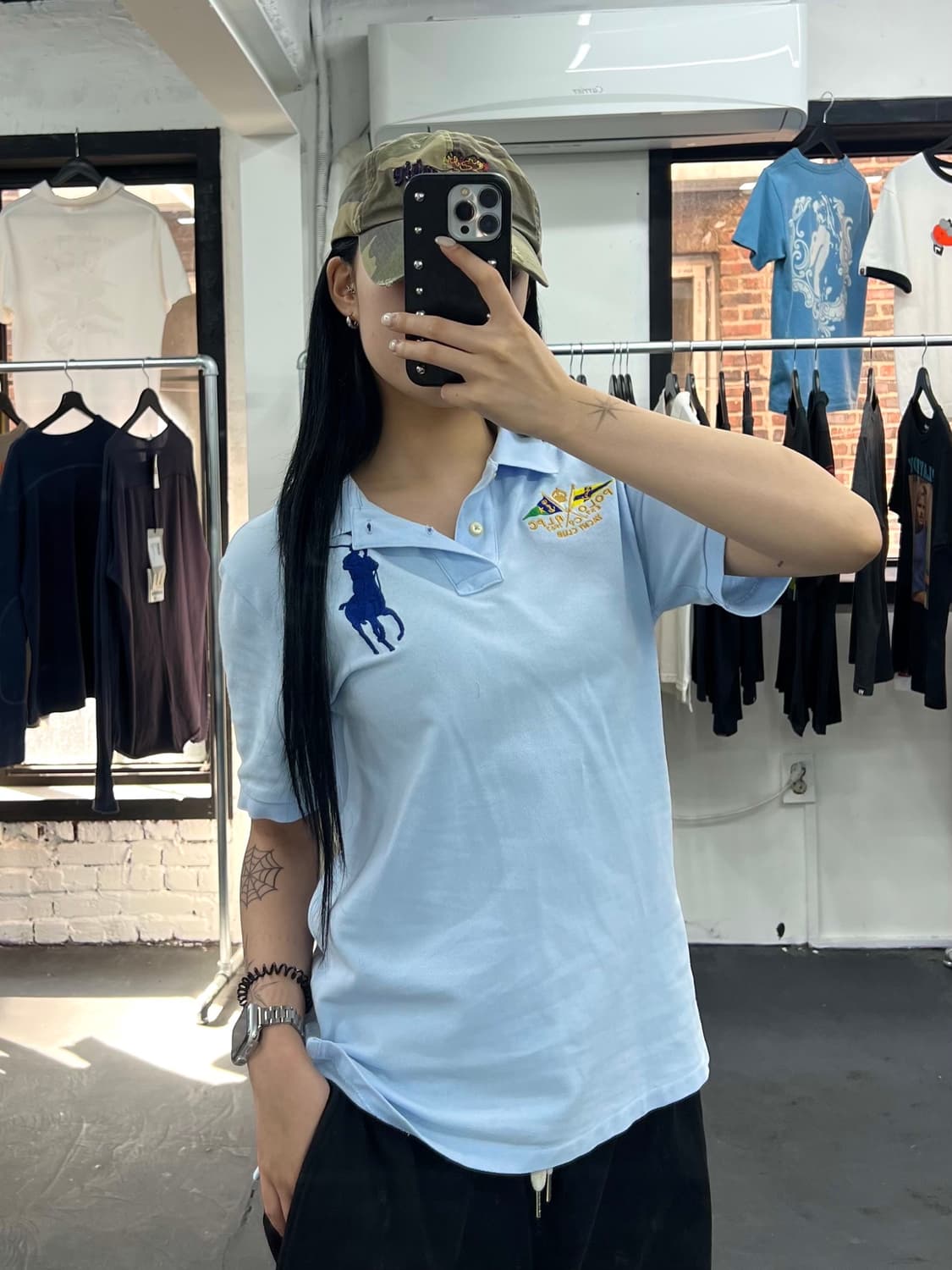 폴로 랄프로렌 빅포니 소라 카라 티셔츠 상품이미지1