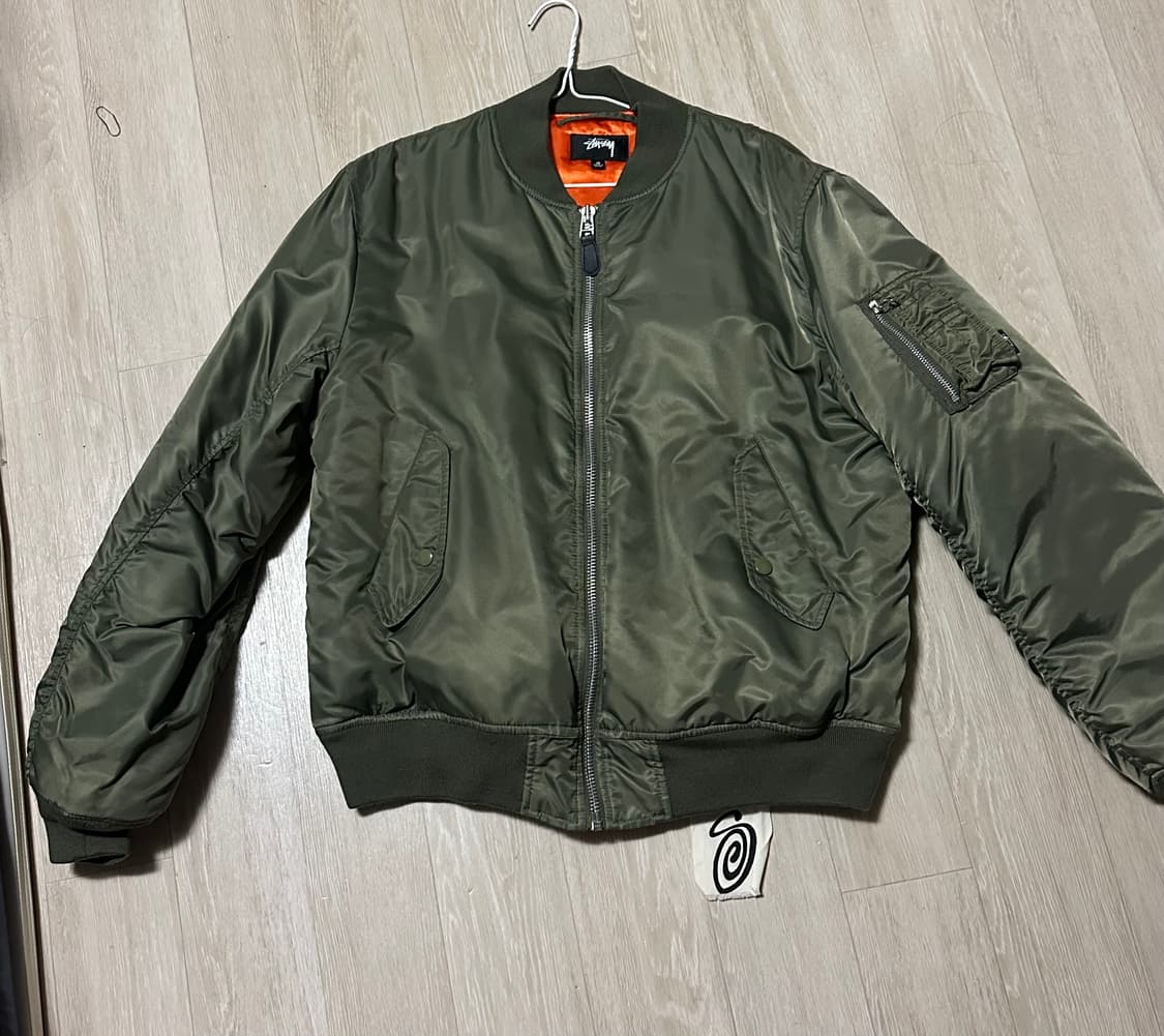 [M]스투시 x CDG MA-1 자켓 올리브 상품이미지2