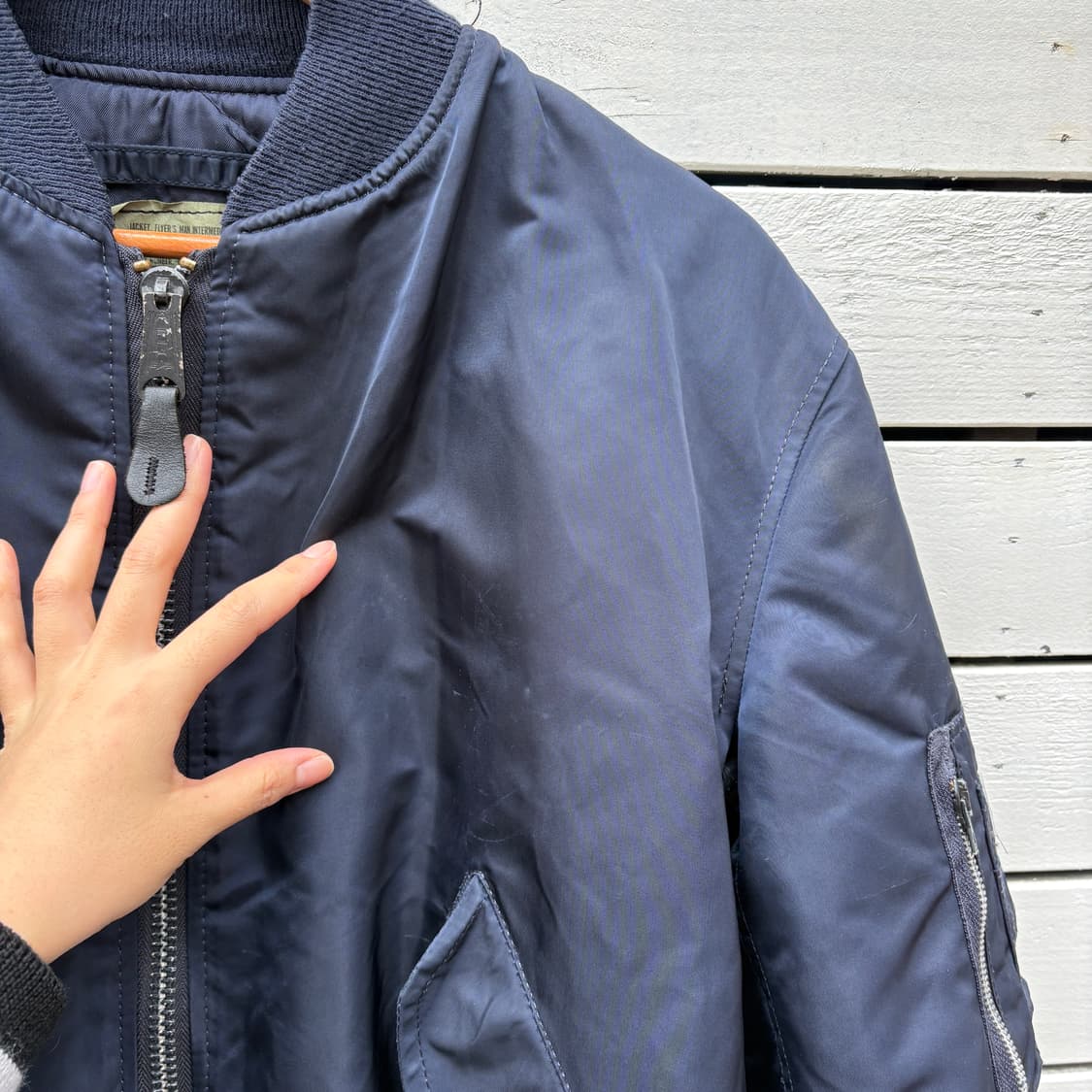 Alpha 90s 알파 made in usa ma-1 자켓 상품이미지5