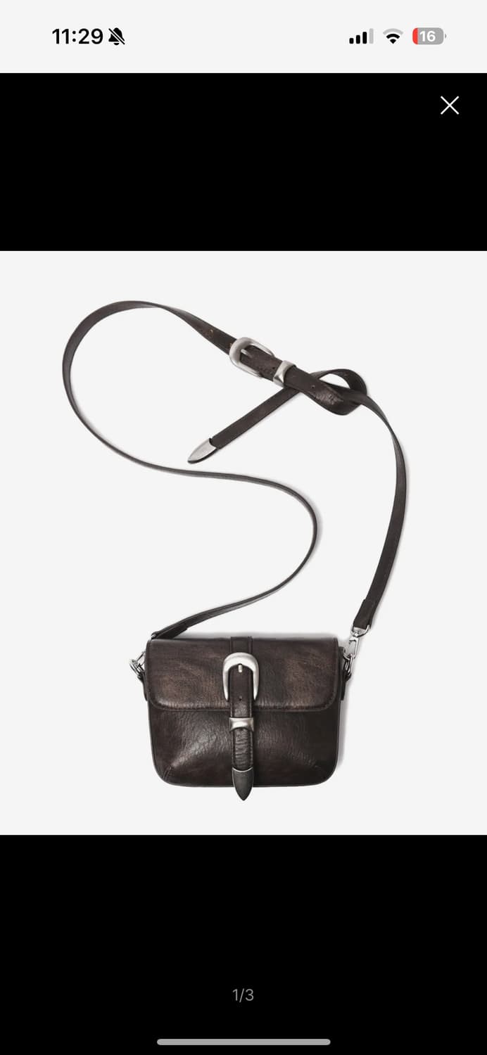 논오버스틱 웨스턴 벨트 백 빈티지 브라운 상품이미지1