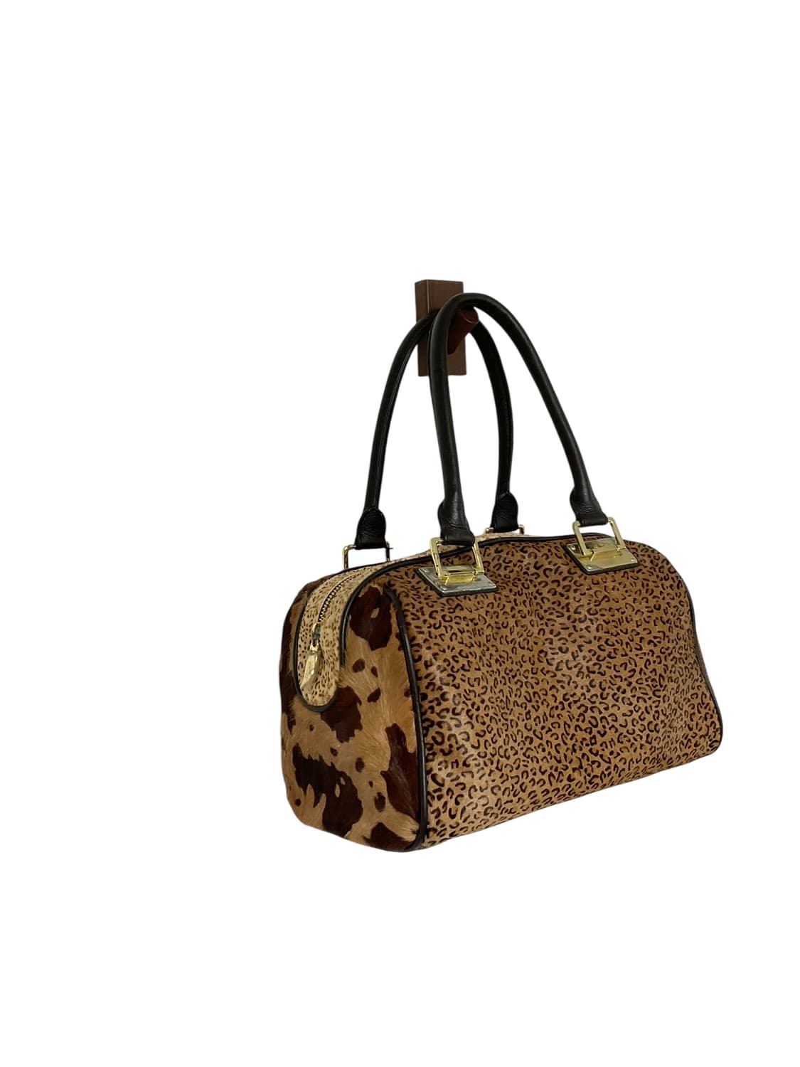 Montemilano 송치 호피 보스턴 토트백 상품이미지2