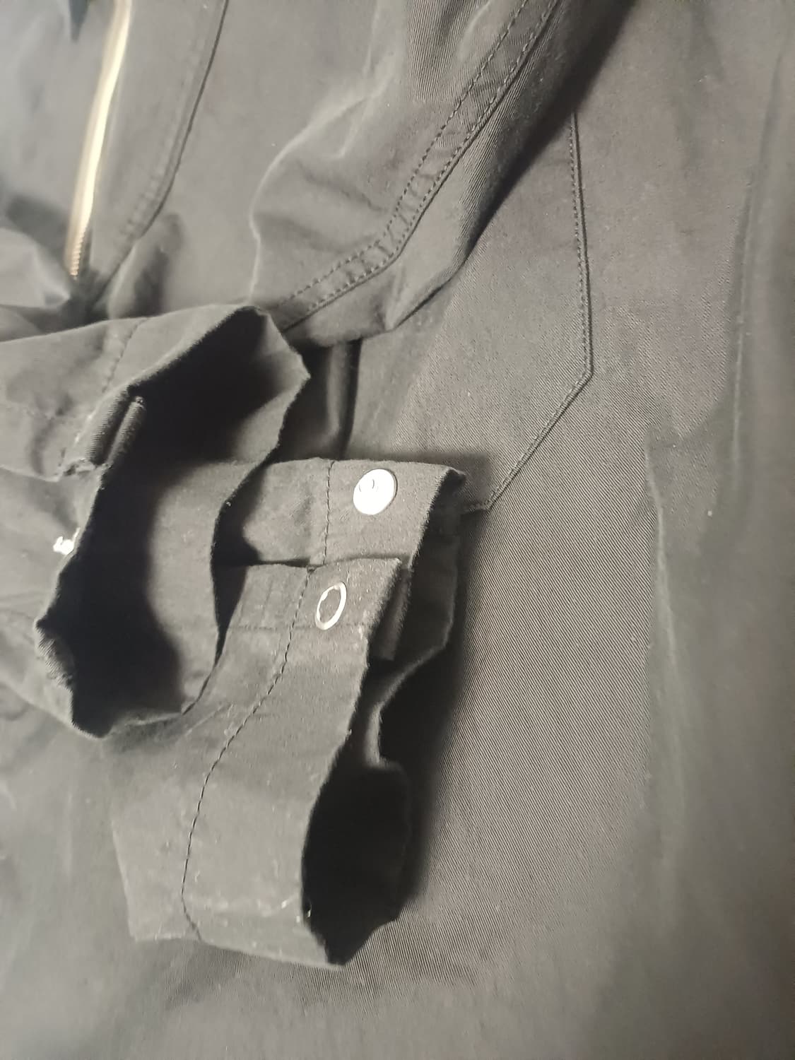 [M] 프리즘웍스 FULL ZIP SHIRT JACKET (블랙/A급) 상품이미지7