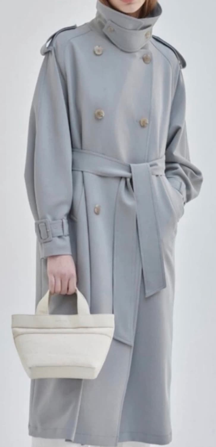  상품) 닐바이피 블루그레이 트렌치코트 상품이미지3