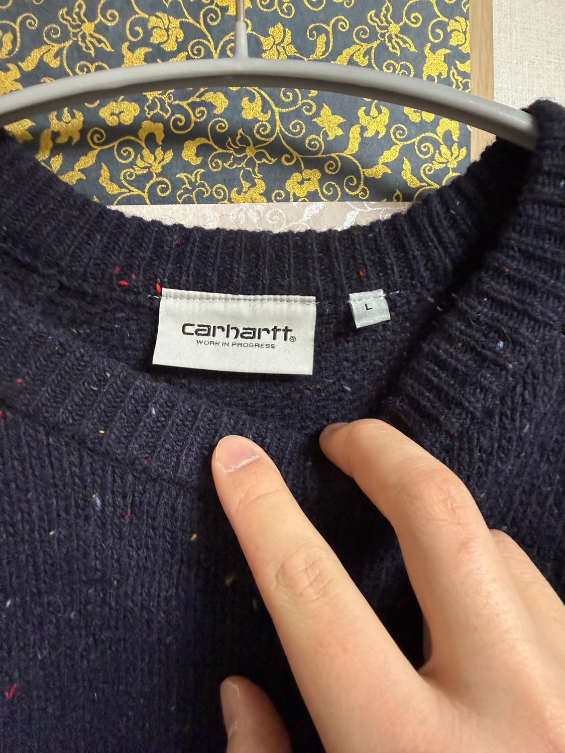 [L] 칼하트 wip 니트 네이비 상품이미지3