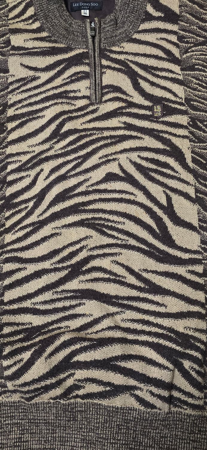LEE DONG SOO GOLF 지브라 패턴 니트 105 상품이미지5