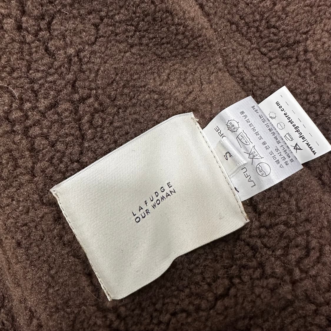 라퍼지 포 우먼 여성 무스탕 점퍼 블랙 S 상품이미지6