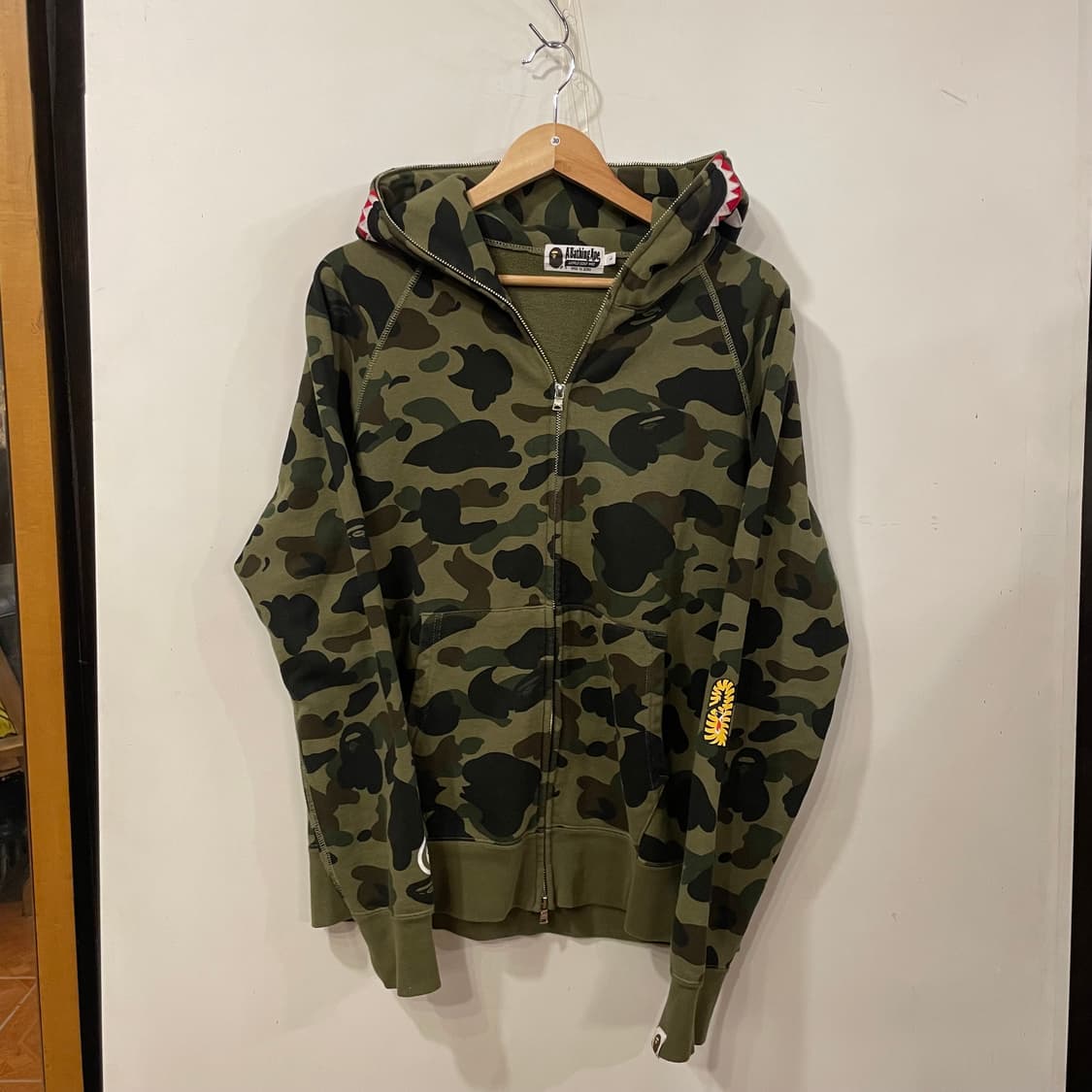 베이프 샤크후드집업 L ponr 상품이미지3