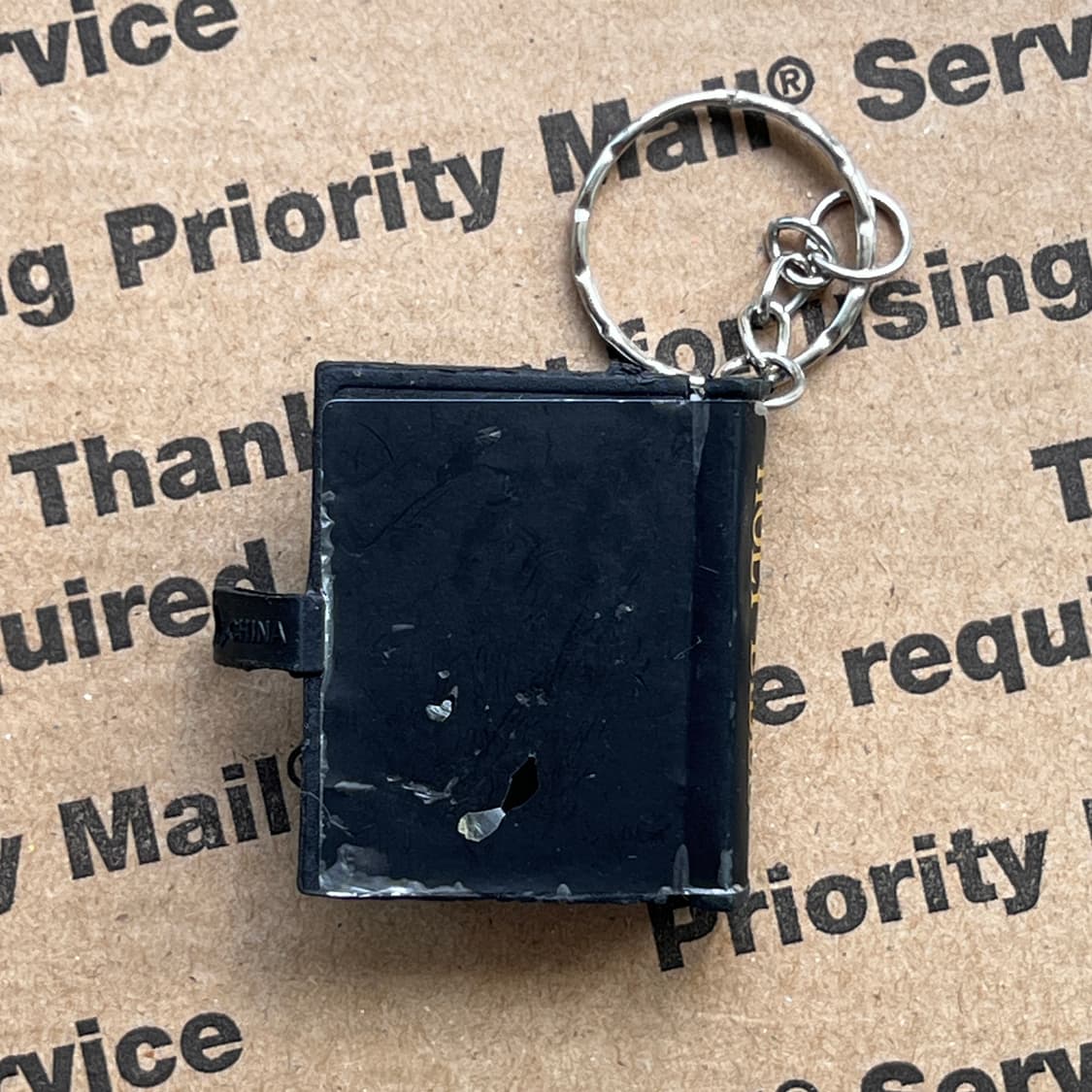 90s vtg Mini Holy Bible Keyring 상품이미지4