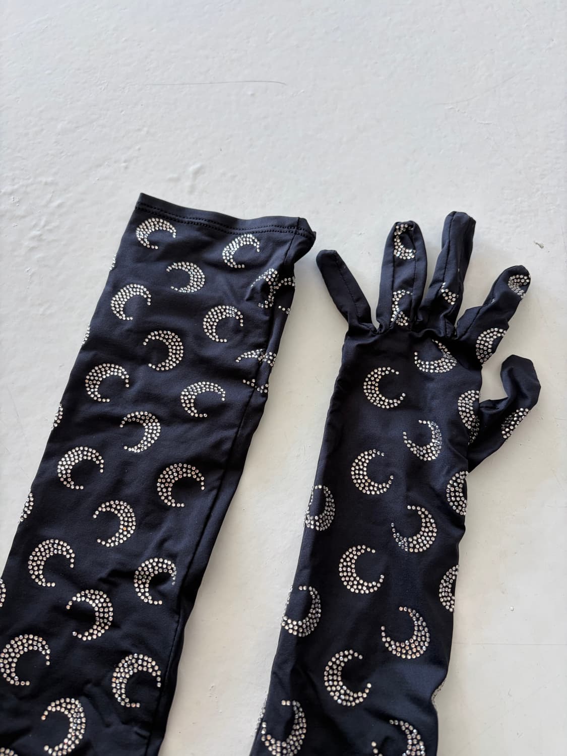 마린세르 블랙 문 라인스톤 저지 롱 장갑 상품이미지4