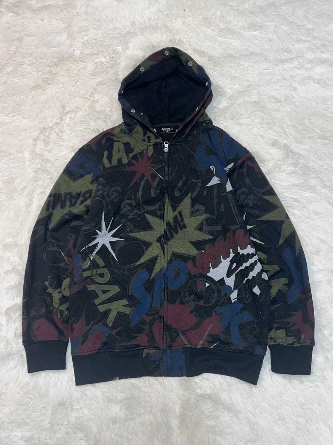 hysterical punk printing hood zip-up 상품이미지1