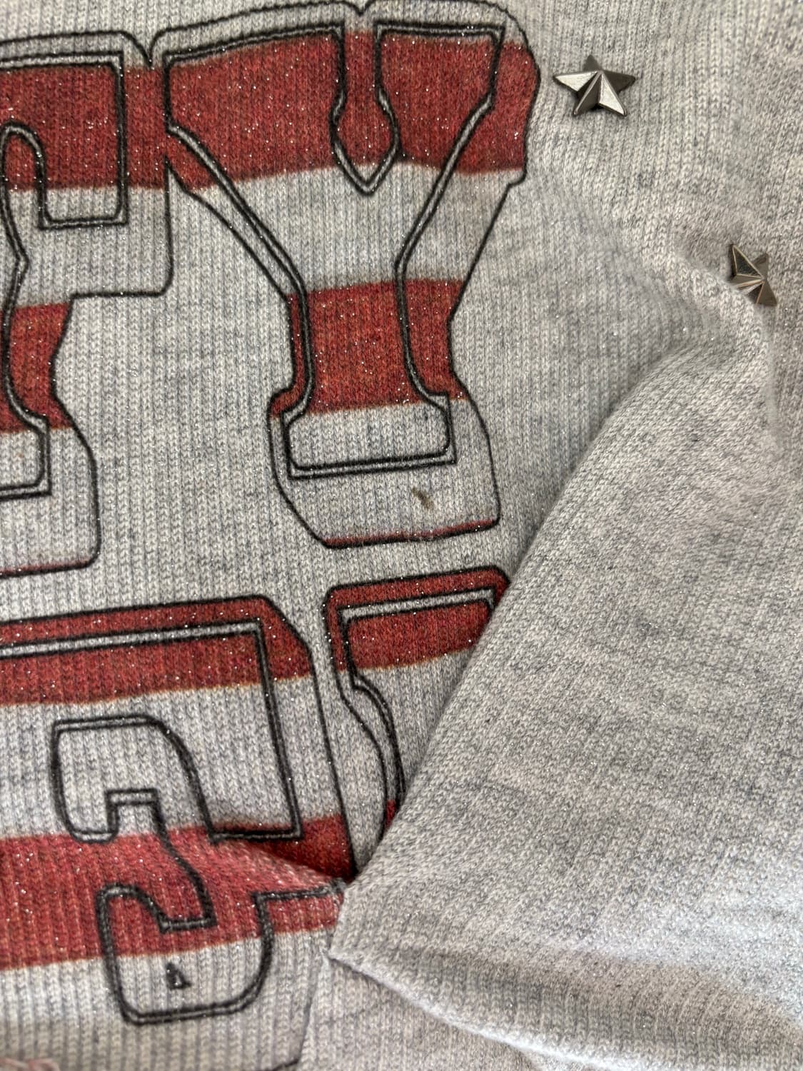 Glitter Flag Crop Hoodie 상품이미지4