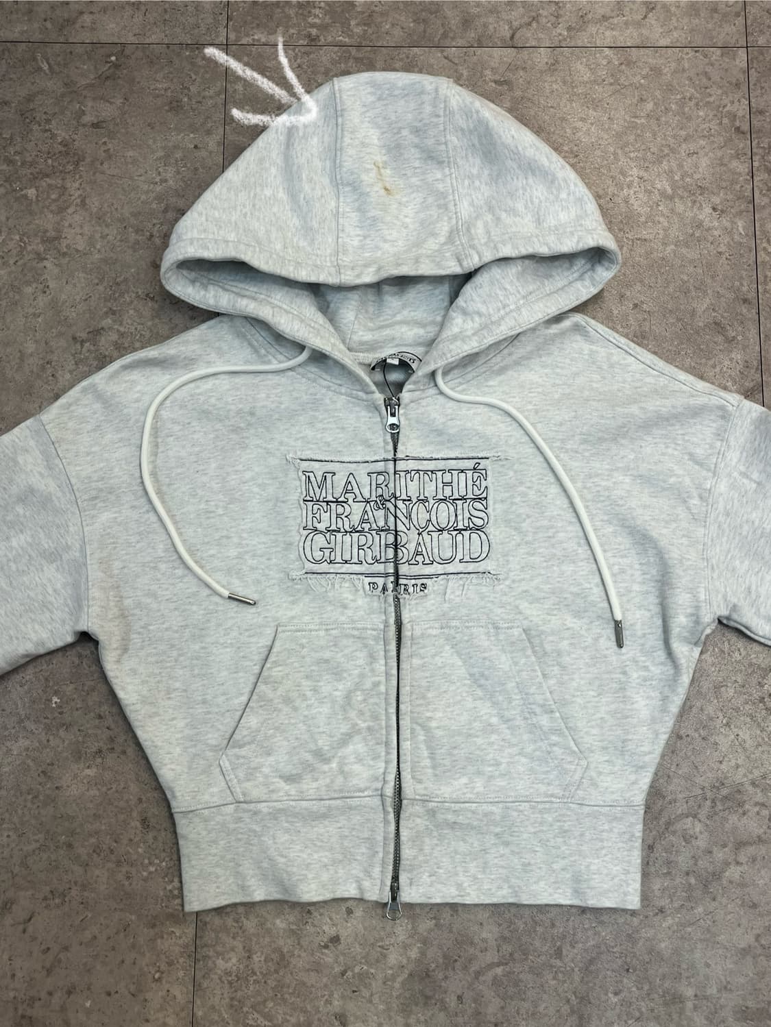 마르떼 프랑소와저버 크롭 투웨이 후드집업 그레이 S #csz2488 상품이미지5