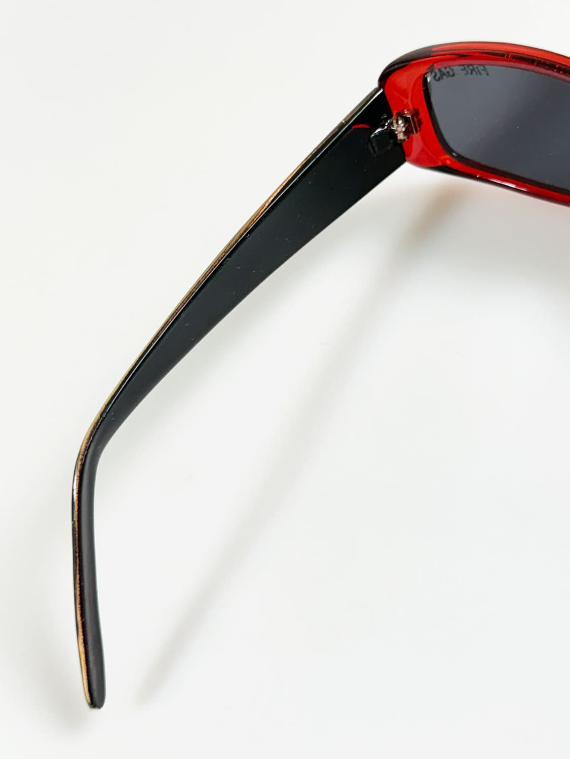 90s FIRE GAS 레드 볼드 스퀘어 빈티지 선글라스 상품이미지7