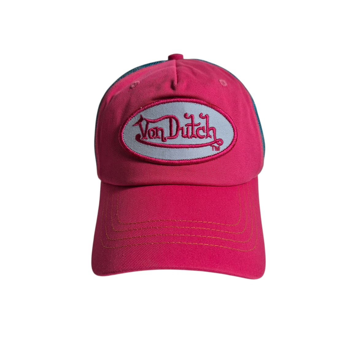 VonDuTch) 본더치 Y2K 패치 로고 매쉬캡 핑크블루 상품이미지1