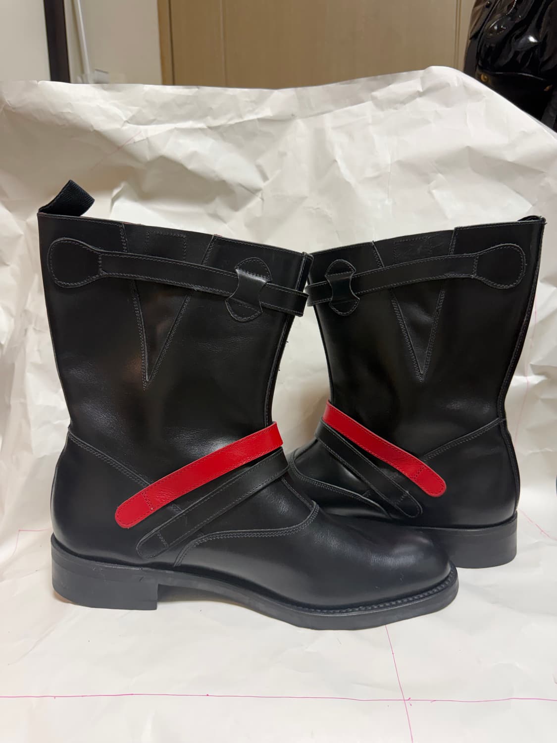 꼼데가르송 옴므플러스 루이스레더 콜라보 더블스트랩 엔지니어 부츠 상품이미지7