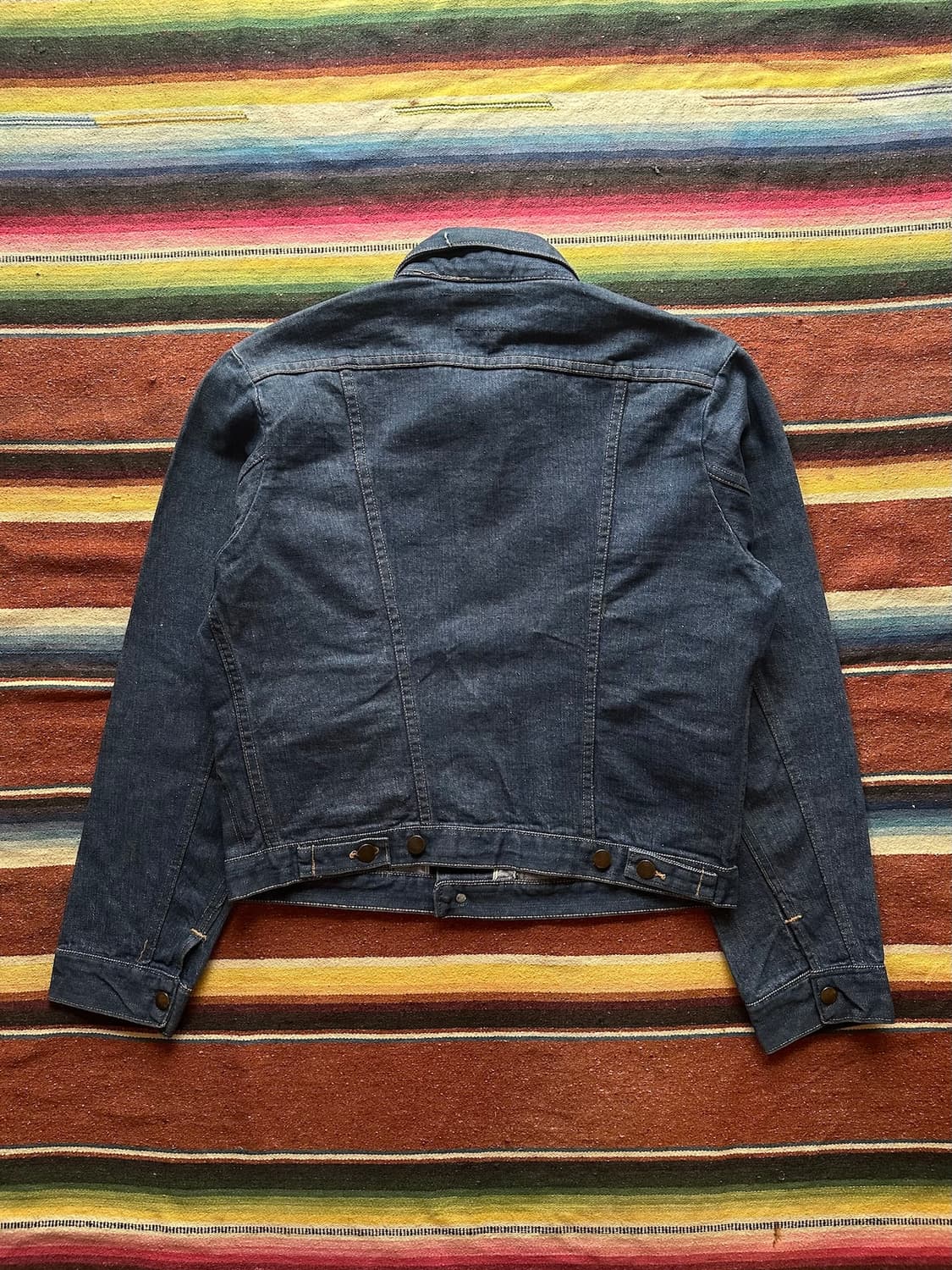 70s USA 빈티지 랭글러 124MJ 셀비지 데님 자켓 상품이미지7