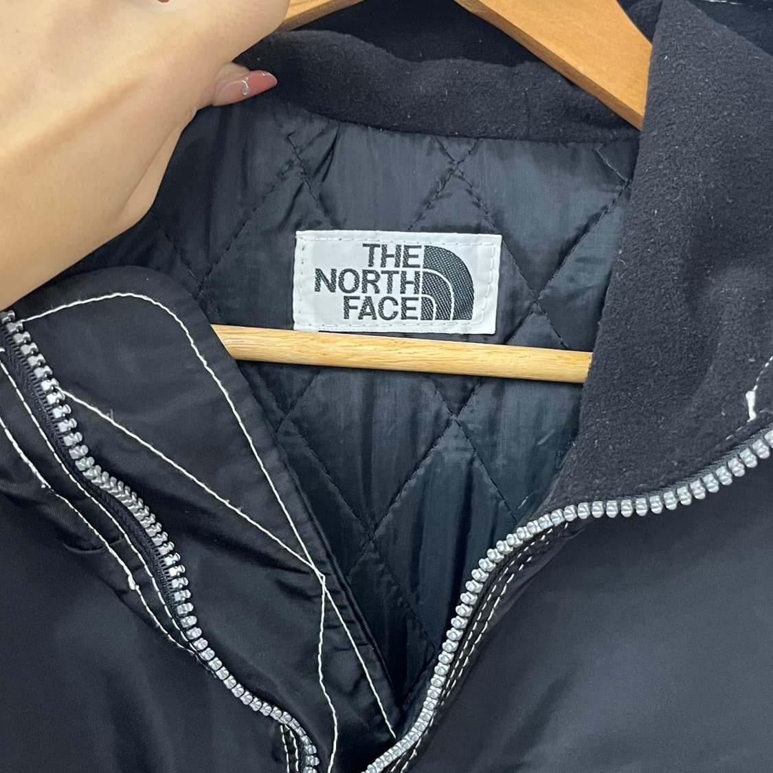 노스페이스 80s 실버 자수로고 누빔안감 윈드브레이커 자켓 상품이미지9