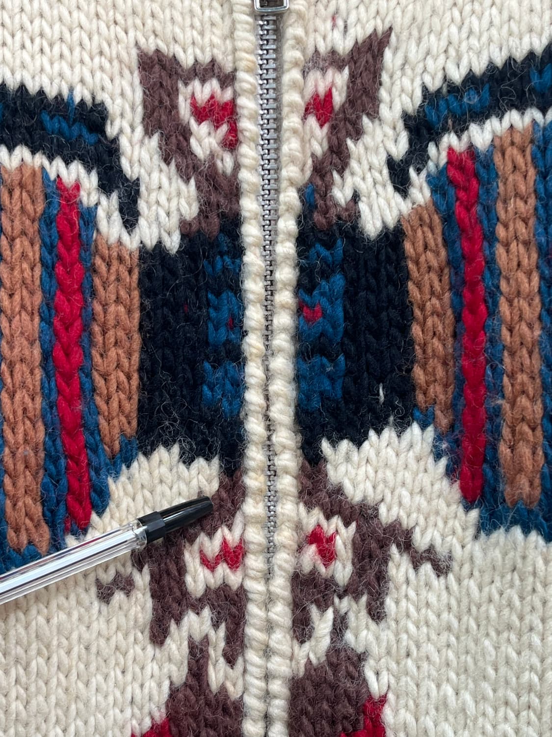 High Rock 숄 칼라 집업 울 니트 S 상품이미지7