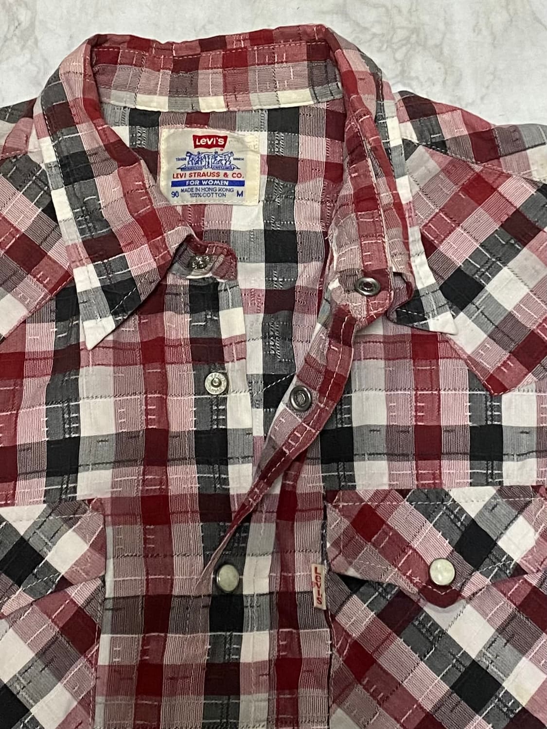 리바이스 웨스턴 체크셔츠 90 사이즈 상품이미지4