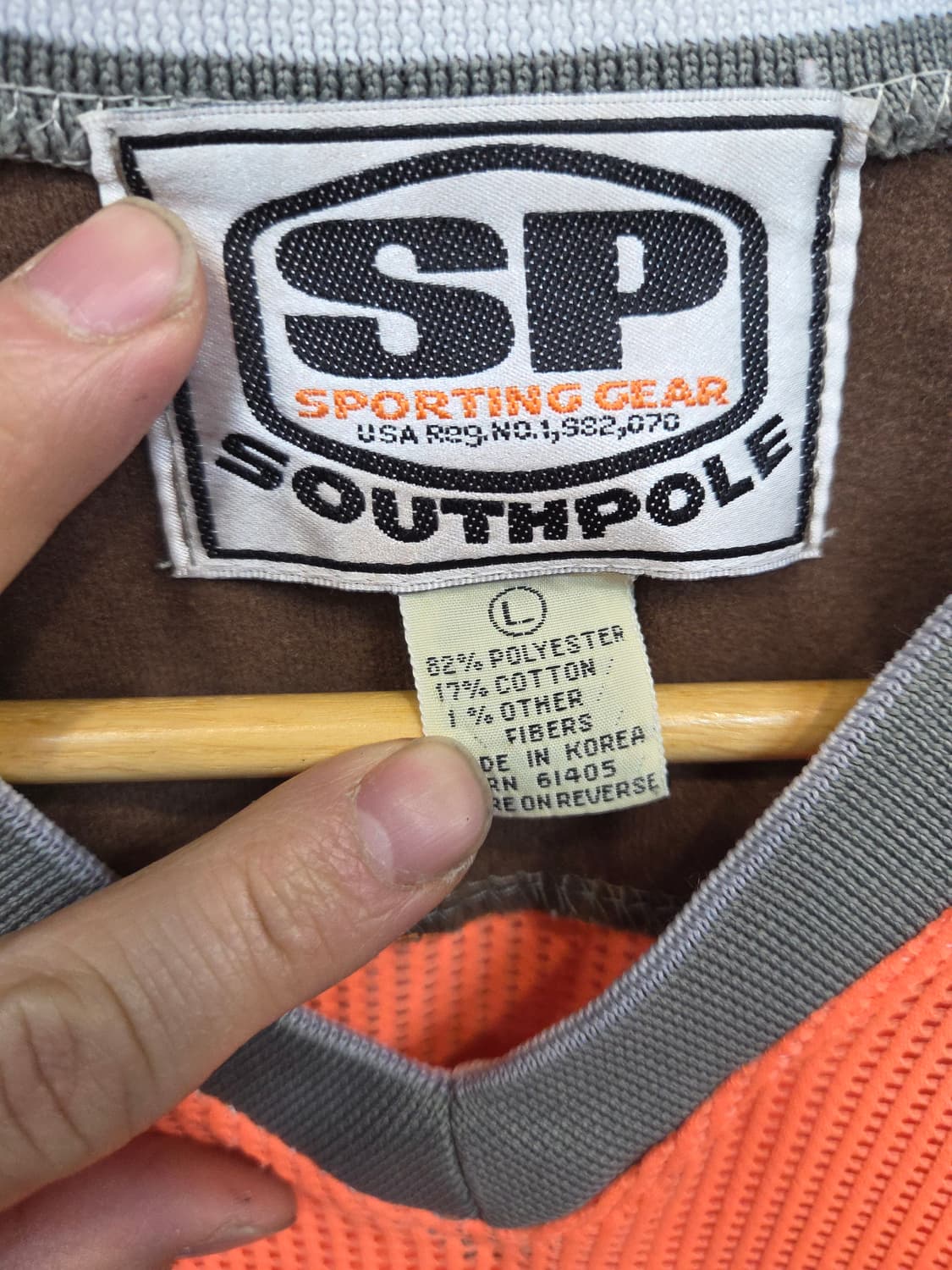 사우스폴 usa 빈티지 메쉬 반팔 L 상품이미지3