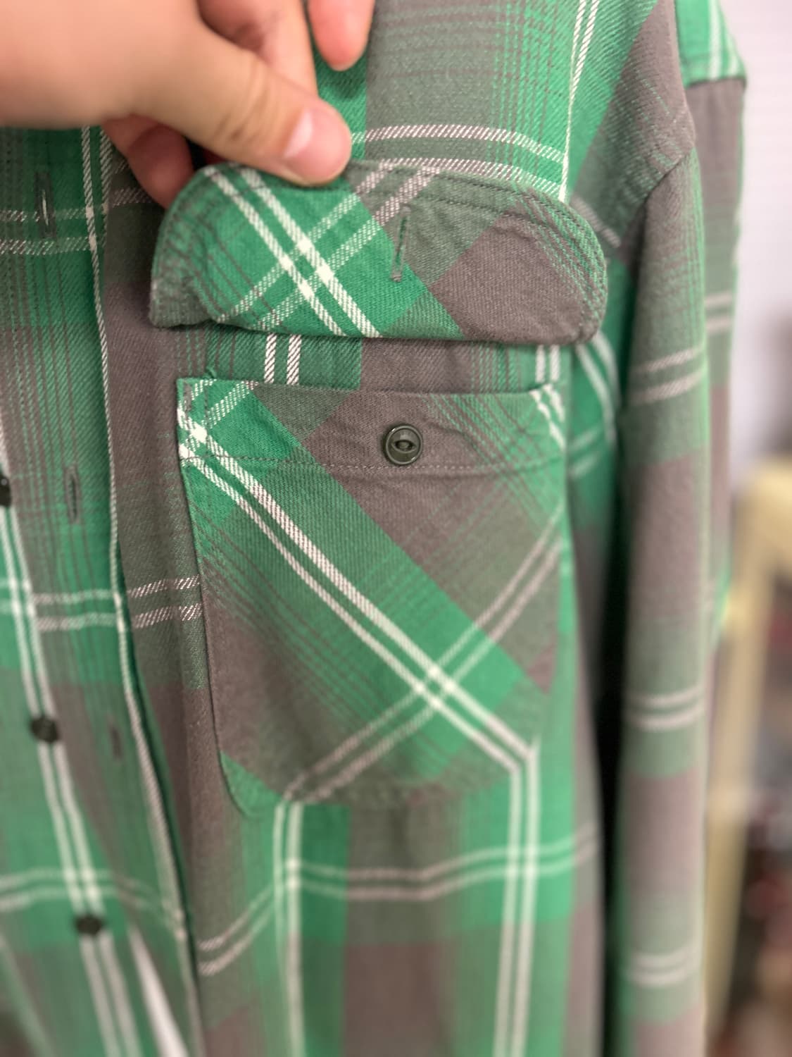 히스테릭글래머 DIZZY & MILKY 알래스카 체크 셔츠 XL 상품이미지3