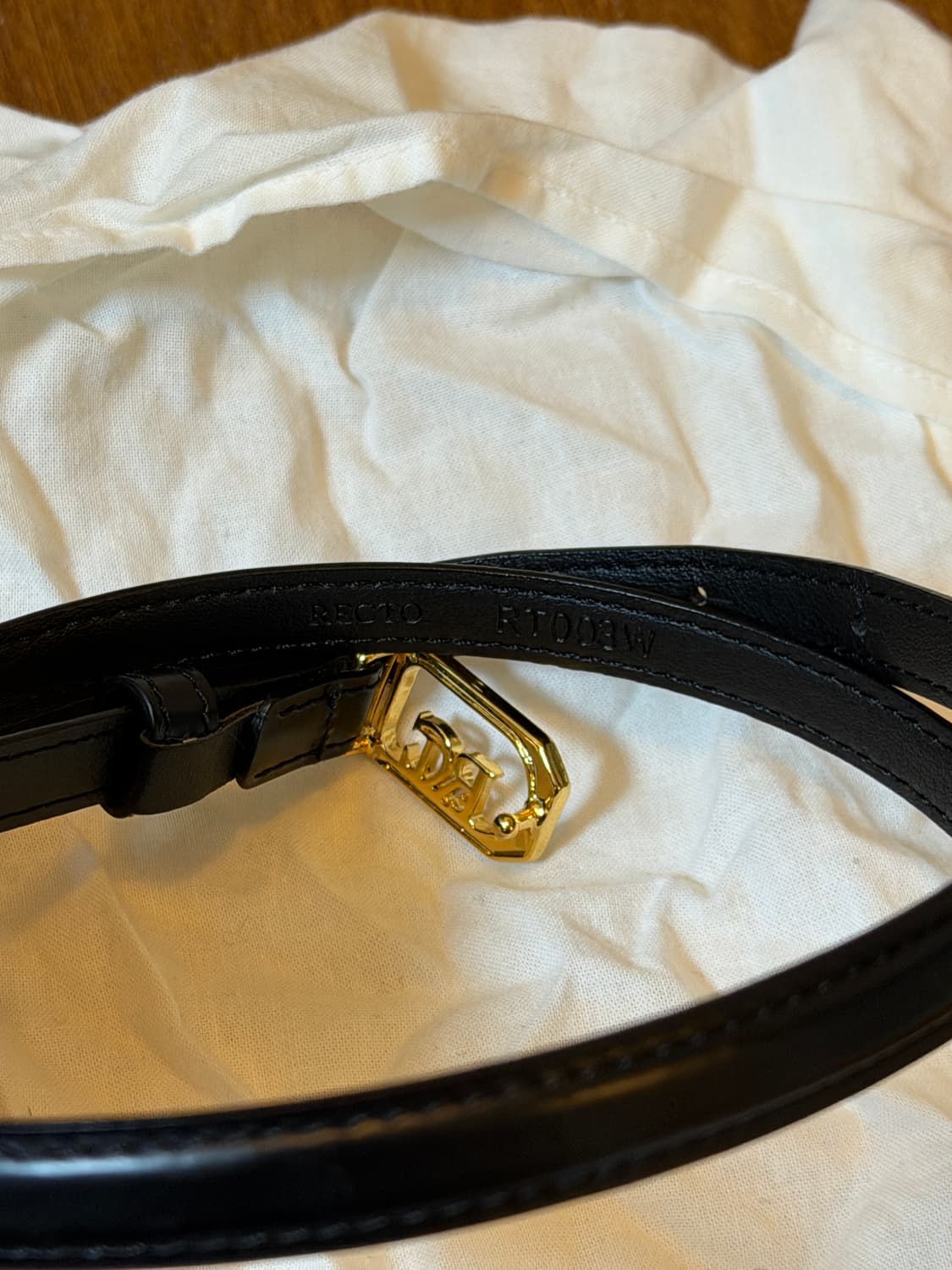 렉토 RECTO 가죽 벨트 블랙 2개 세트 상품이미지3