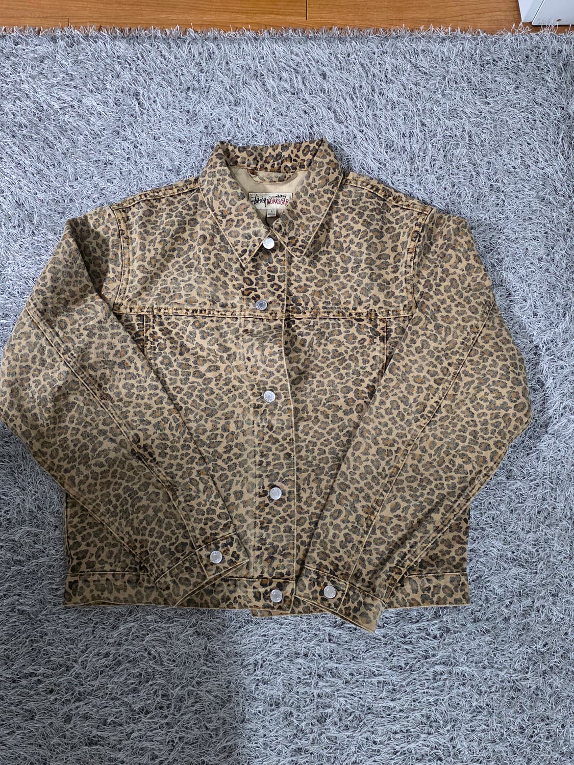 스투시 트러커 자켓 데님 레오파드  상품이미지2