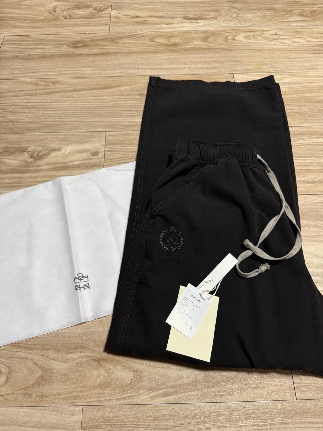 [4] 폴리테루 휴먼인덱스 파자마 팬츠 딥 차콜 상품이미지1