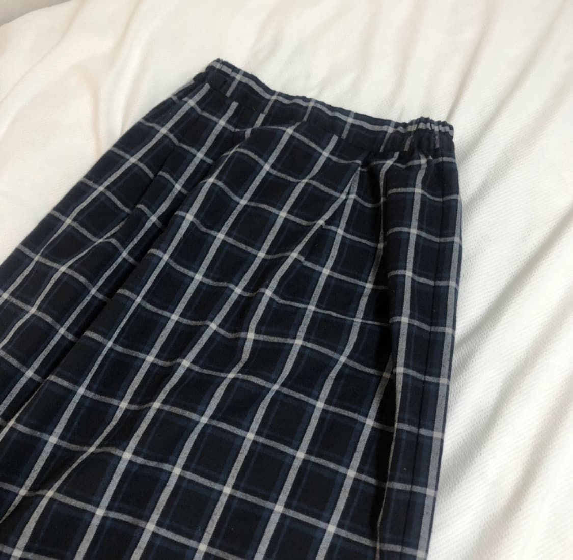 체크 롱 스커트 상품이미지2