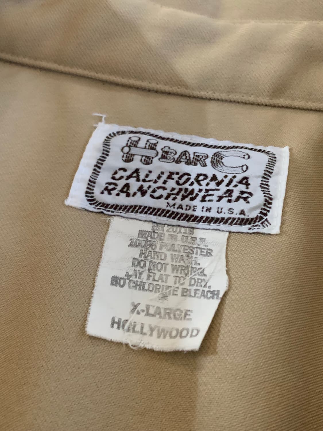 60s H BAR C 폴리 트윌 웨스턴 셔츠 HOLLYWOOD 상품이미지5