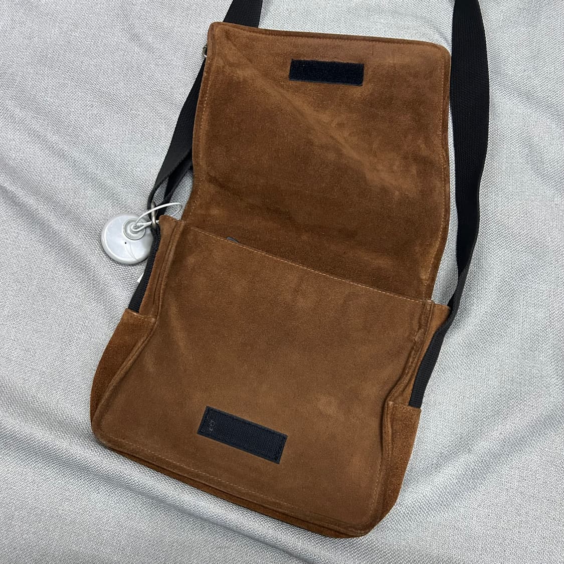 Polo Sports Brown Suede Messenger Bag 상품이미지5