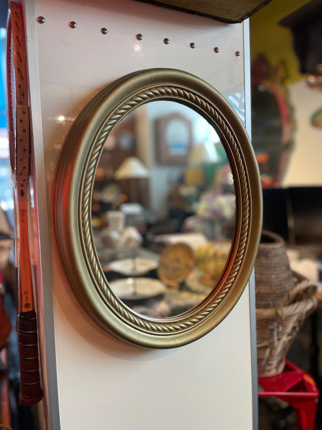 1970~80s 미국 로프 오벌 미러 상품이미지3