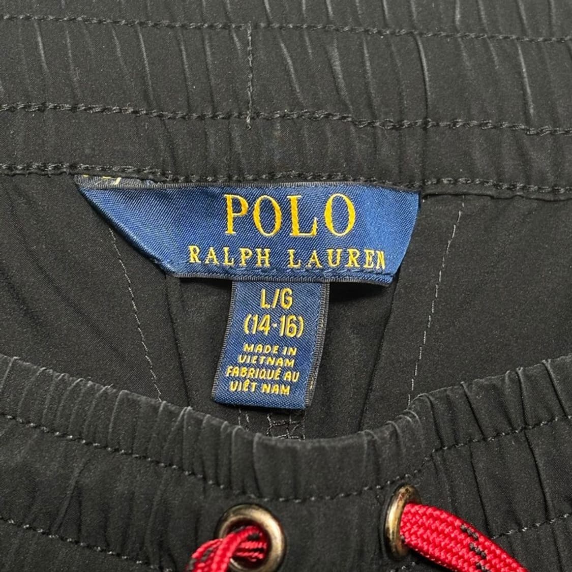 POLO 드로우스트링 팬츠 블랙 L 상품이미지5