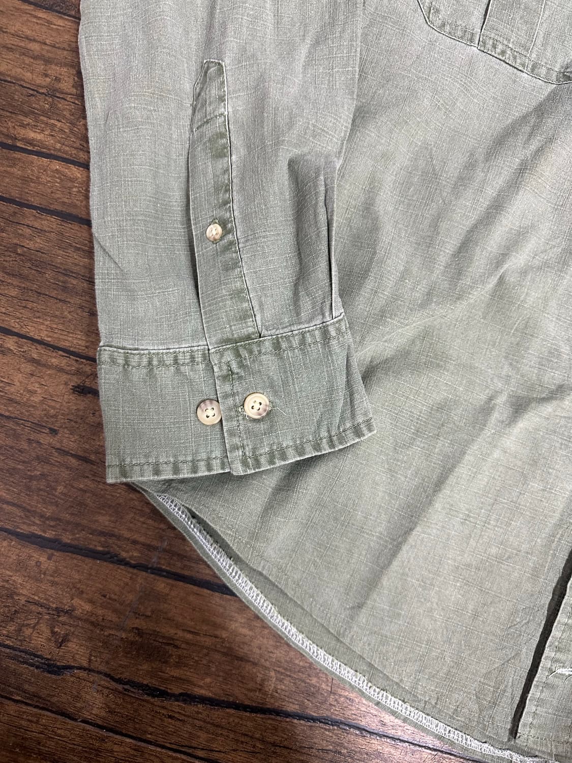 St. Johns Bay 카키색 남방 셔츠 L사이즈 데일리룩 새제품 상품이미지3