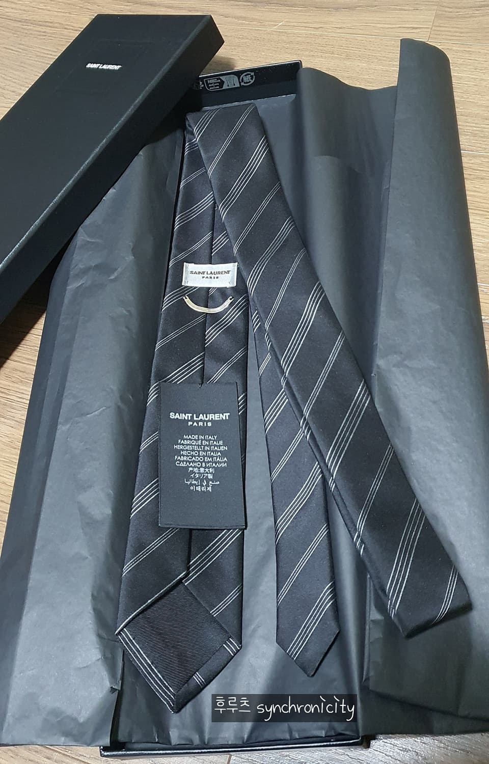 생로랑 24fw 슬림 넥타이 스키니 타이 상품이미지5