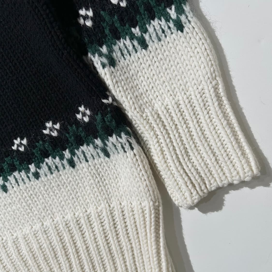 (새상품,매장판) 메종 마르지엘라 MM6 노르딕 패턴 터틀넥 니트 원피스 상품이미지8