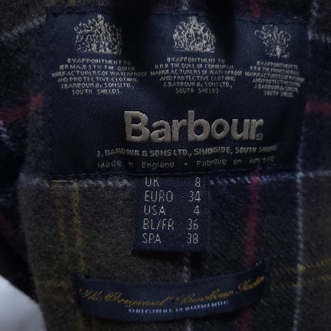 바버 벨세이 왁스 자켓 36 0309 상품이미지6