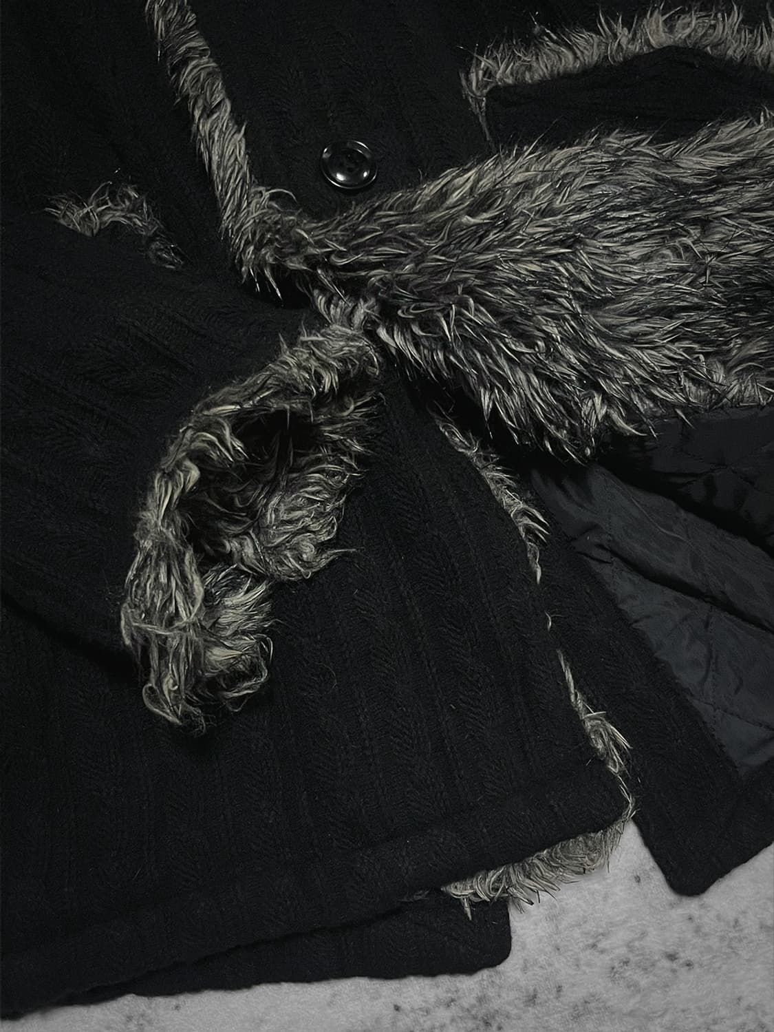 (L7 real hip) 00s archive fur knit  상품이미지4